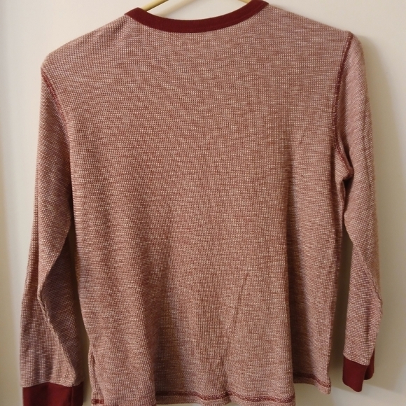 (#258) Boys Old Navy Red/White Long Sleeve Thermal Shirt Size 10/12 (LG) - Picture 3 of 7